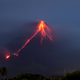 Lava cascades down the slopes of Mayon volcano at dawn on Tuesday, January 16th. Photo: AP